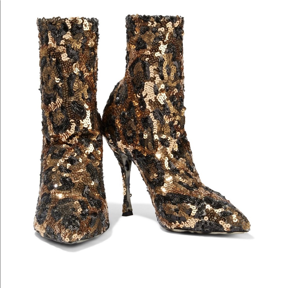 DOLCE &GABBANA  Lori leopards booties